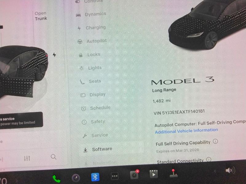 2026 Tesla Model 3 მანქანა იყიდება აუქციონზე, vin: 5YJ3E1EAXTF140181, აუქციონის ნომერი: 79007115