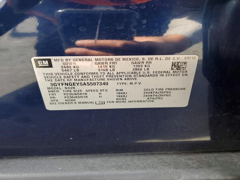 Aukcja sprzedaży 2010 Cadillac Srx, vin: 3GYFNGEY5AS587349, numer aukcji: 79392865