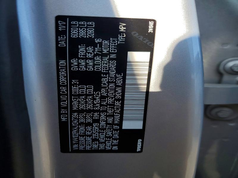 Продажа на аукционе авто 2018 Volvo Xc90, vin: YV4102PK4J1347394, номер лота: 76734525