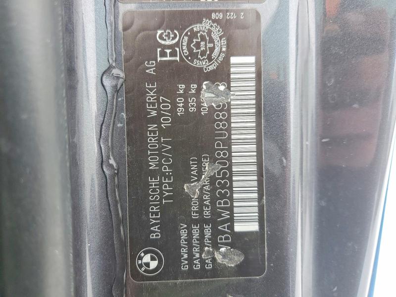 Продажа на аукционе авто 2008 Bmw 328, vin: WBAWB33508PU88928, номер лота: 78045455