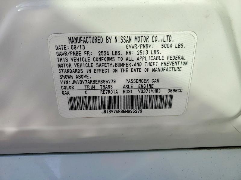 Продажа на аукционе авто 2014 Infiniti Q50 Base, vin: JN1BV7AR8EM695279, номер лота: 76606115