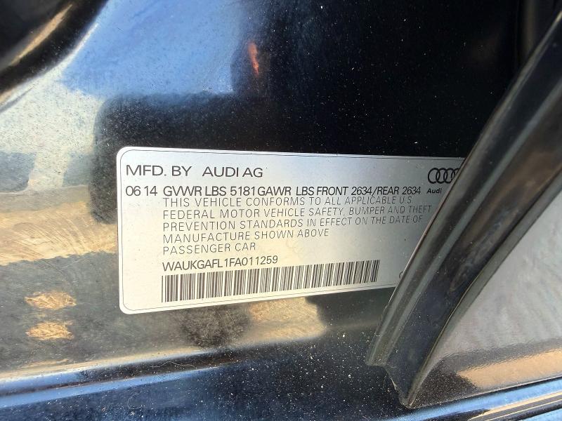 2015 Audi S4 მანქანა იყიდება აუქციონზე, vin: WAUKGAFL1FA011259, აუქციონის ნომერი: 79684905