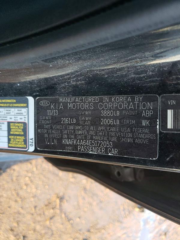 Aukcja sprzedaży 2014 Kia Forte, vin: KNAFK4A64E5172053, numer aukcji: 77027085