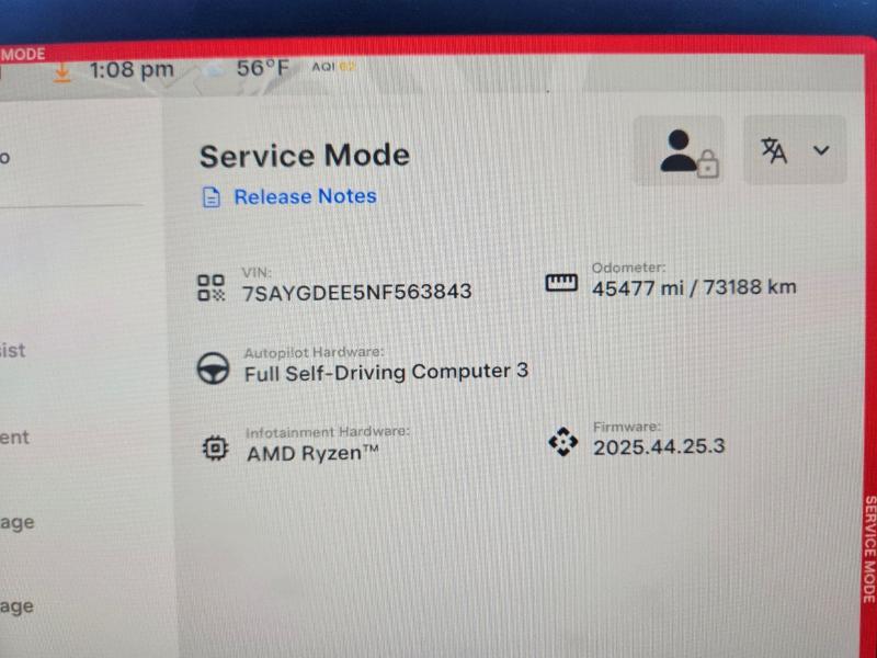 Продажа на аукционе авто 2022 Tesla Model Y, vin: 7SAYGDEE5NF563843, номер лота: 78212005