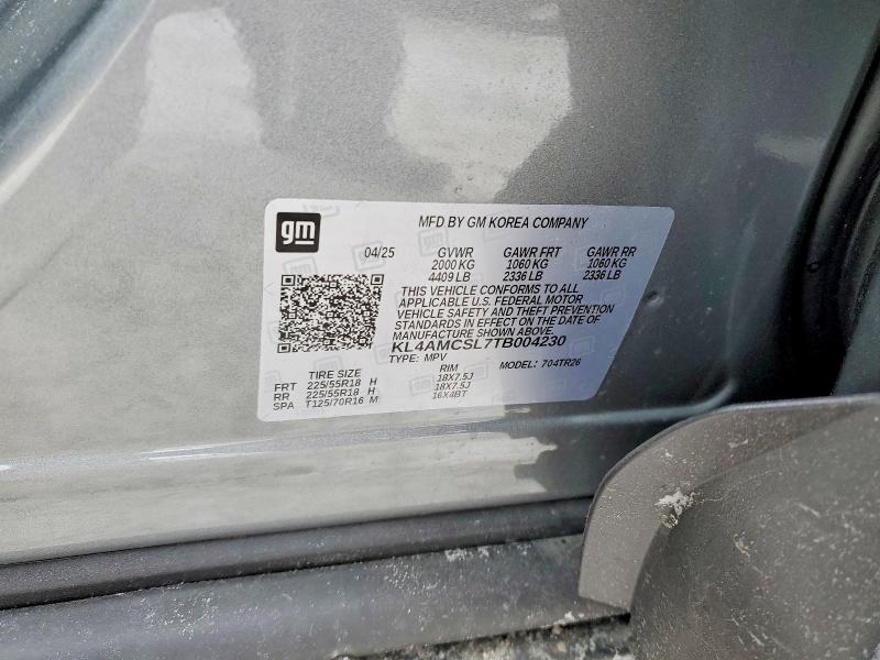 Aukcja sprzedaży 2026 Buick Encore Gx, vin: KL4AMCSL7TB004230, numer aukcji: 75938145
