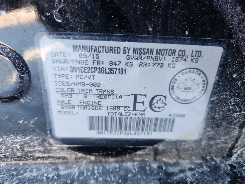 Aukcja sprzedaży 2016 Nissan Versa Note, vin: 3N1CE2CP3GL357191, numer aukcji: 77323135