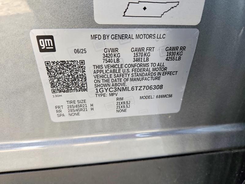 Aukcja sprzedaży 2026 Cadillac Vistiq, vin: 1GYC3NML6TZ706308, numer aukcji: 77294105