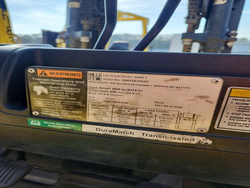 Aukcja sprzedaży 2015 Hyster Forklift, vin: G001V01663N, numer aukcji: 46760506