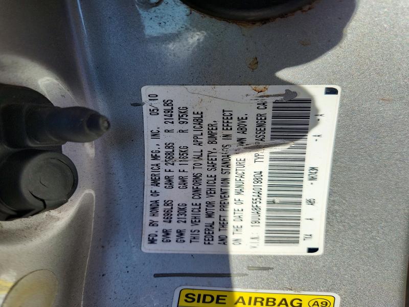 79340355 :رقم المزاد ، 19UUA8F55AA019804 vin ، 2010 Acura Tl مزاد بيع