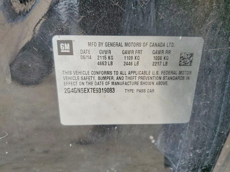 2014 Buick Regal მანქანა იყიდება აუქციონზე, vin: 2G4GN5EX7E9319083, აუქციონის ნომერი: 76801075