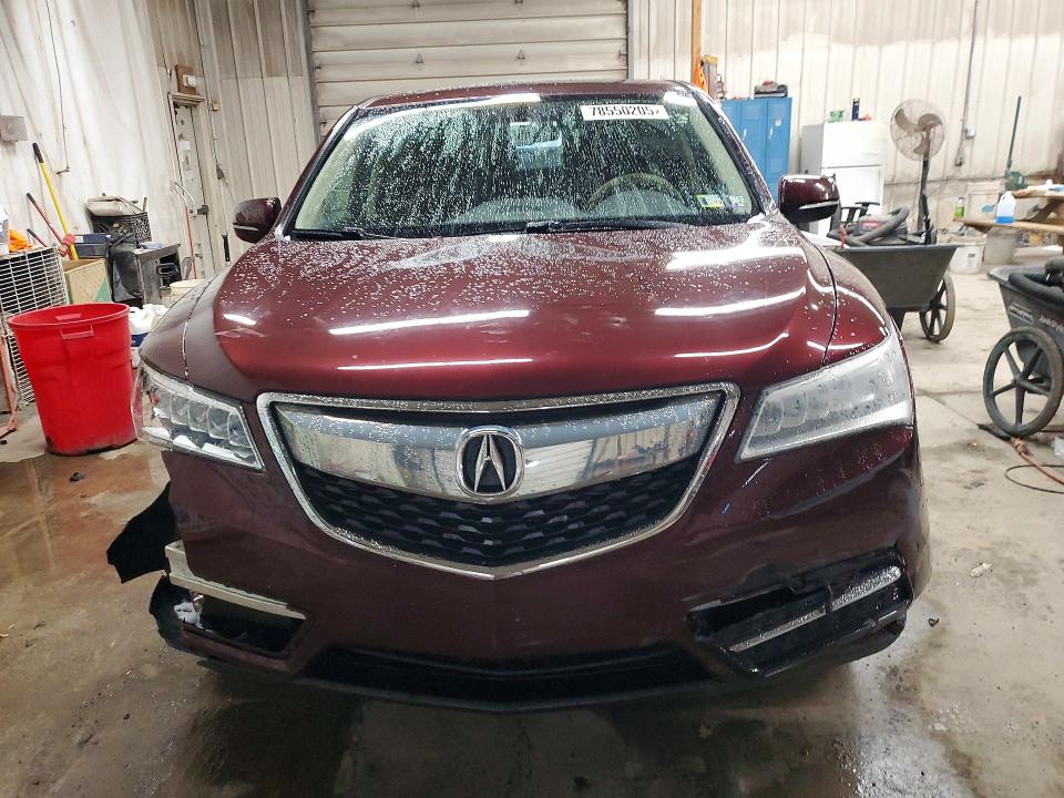 78550205 :رقم المزاد ، 5FRYD4H21EB046707 vin ، 2014 Acura Mdx مزاد بيع