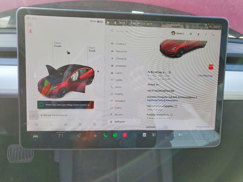 Продажа на аукционе авто 2021 Tesla Model 3, vin: 5YJ3E1EB7MF925798, номер лота: 78314985