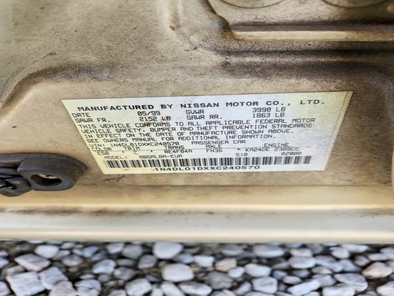 Продаж на аукціоні авто 1999 Nissan Altima, vin: 1N4DL01DXXC240570, номер лоту: 75806305