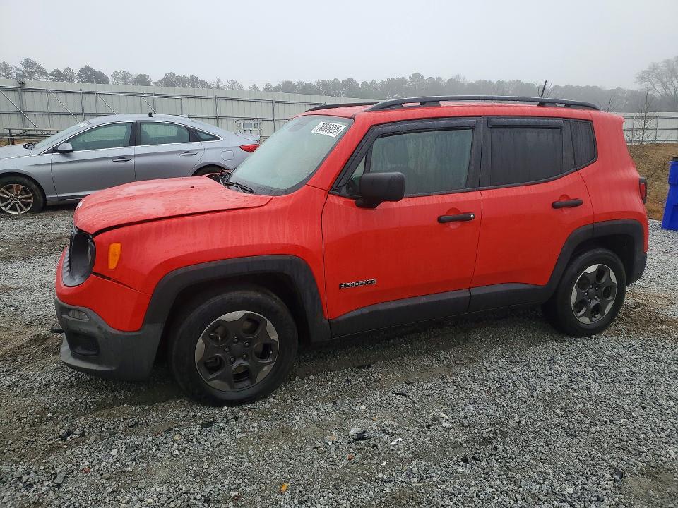 2017 Jeep Renegade მანქანა იყიდება აუქციონზე, vin: ZACCJAAB7HPG17997, აუქციონის ნომერი: 76006025