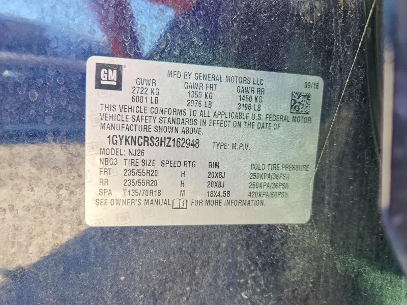 Продаж на аукціоні авто 2017 Cadillac Xt5, vin: 1GYKNCRS3HZ162948, номер лоту: 76363965