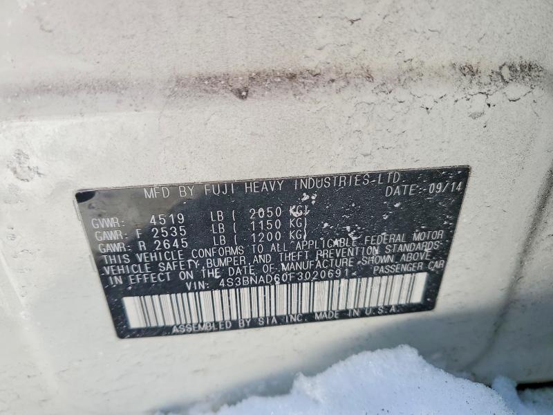 76511485 :رقم المزاد ، 4S3BNAD60F3020691 vin ، 2015 Subaru Legacy مزاد بيع