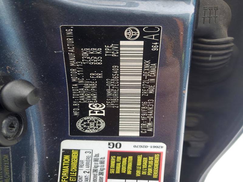 Продажа на аукционе авто 2014 Toyota Corolla, vin: 2T1BURHE7EC065409, номер лота: 74702195
