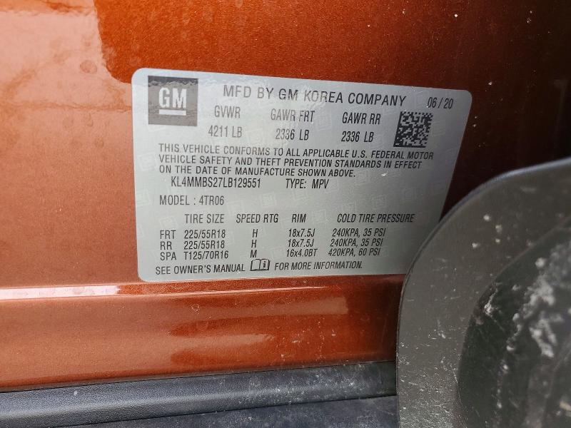 Продажа на аукционе авто 2020 Buick Encore Gx, vin: KL4MMBS27LB129551, номер лота: 78854645