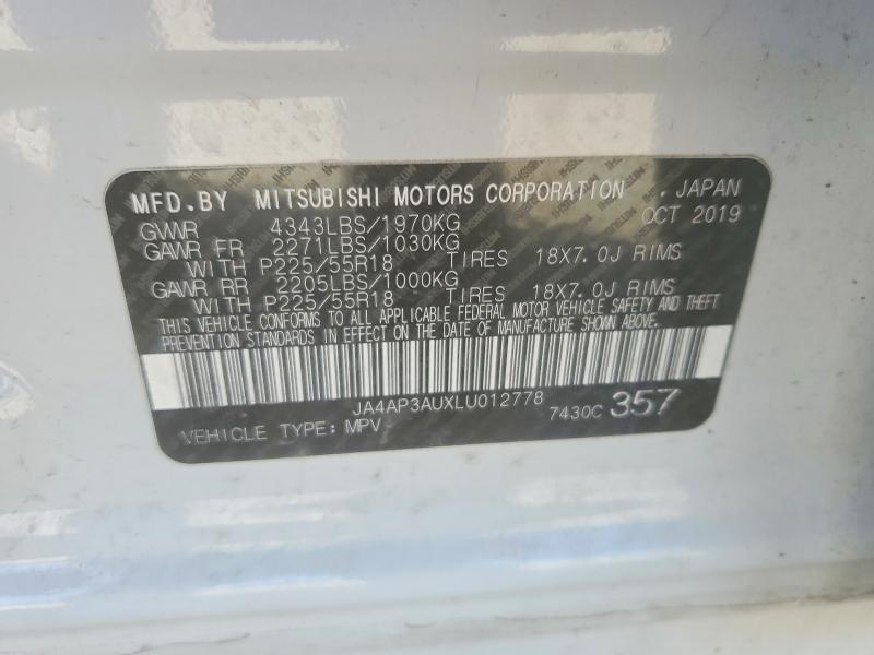 Aukcja sprzedaży 2020 Mitsubishi Outlander Sport, vin: JA4AP3AUXLU012778, numer aukcji: 76982165