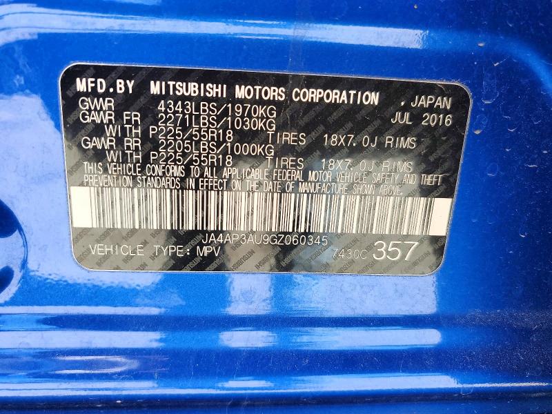 Продаж на аукціоні авто 2016 Mitsubishi Outlander Sport, vin: JA4AP3AU9GZ060345, номер лоту: 79079005