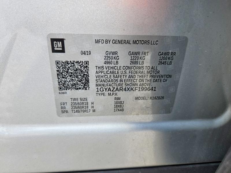 Aukcja sprzedaży 2019 Cadillac Xt4, vin: 1GYAZAR4XKF199641, numer aukcji: 77838945