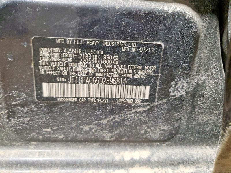 Продаж на аукціоні авто 2013 Subaru Impreza, vin: JF1GPAC65D2896814, номер лоту: 76533835