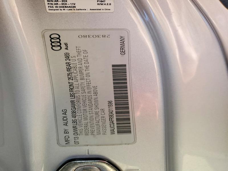 Aukcja sprzedaży 2014 Audi S5, vin: WAUCGAFR9EA011596, numer aukcji: 77490845