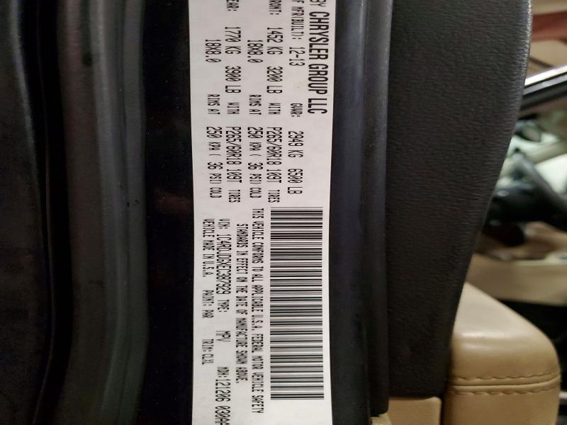 75679385 :رقم المزاد ، 1C4RDJDGXEC387929 vin ، 2014 Dodge Durango مزاد بيع