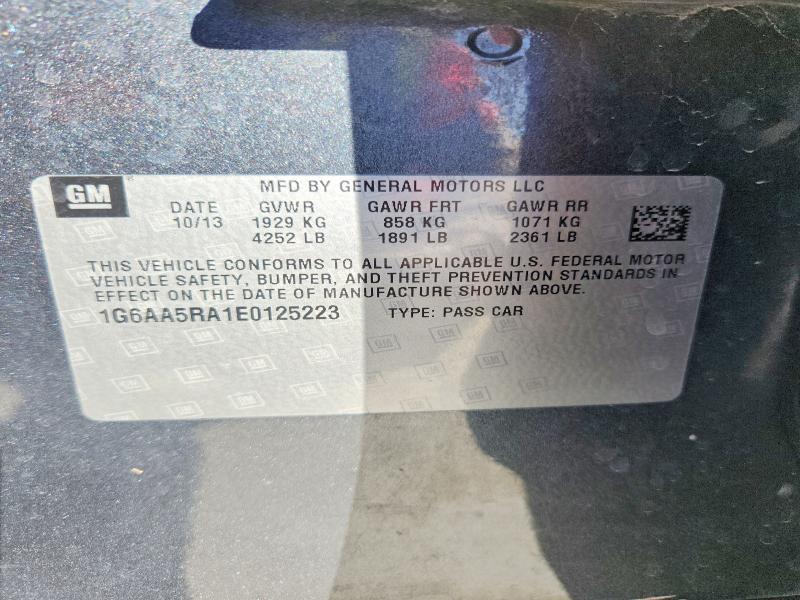Aukcja sprzedaży 2014 Cadillac Ats, vin: 1G6AA5RA1E0125223, numer aukcji: 76543765