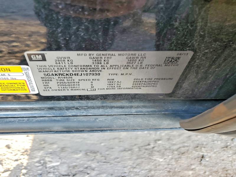 Продажа на аукционе авто 2014 Buick Enclave, vin: 5GAKRCKD4EJ107930, номер лота: 76803545