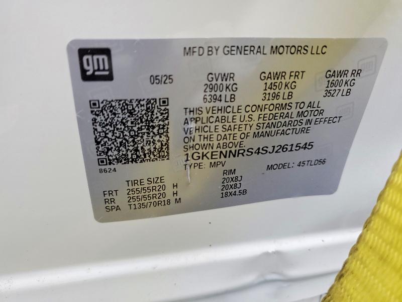 99882255 :رقم المزاد ، 1GKENNRS4SJ261545 vin ، 2025 Gmc Acadia مزاد بيع