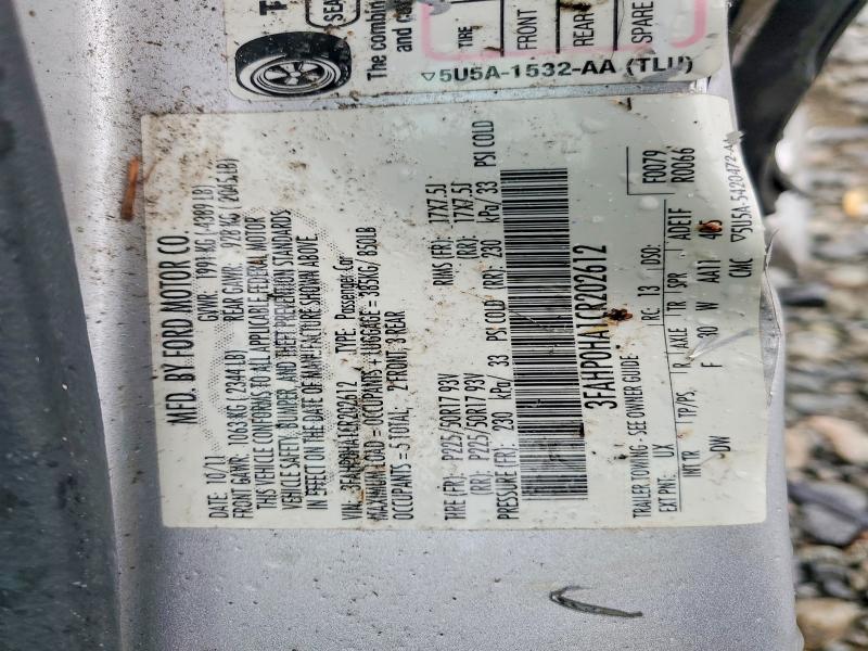 Aukcja sprzedaży 2012 Ford Fusion, vin: 3FAHP0HA1CR202612, numer aukcji: 75859985