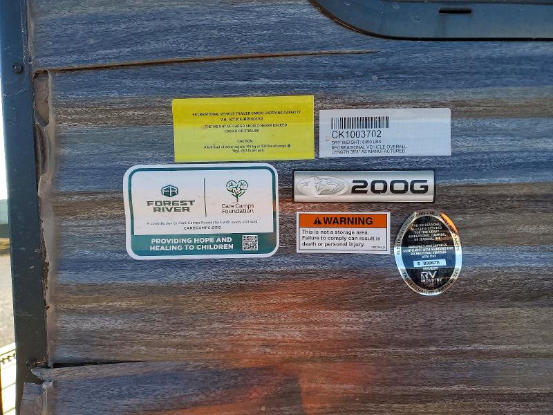 2025 Forester River Cherokee L მანქანა იყიდება აუქციონზე, vin: 5ZT2CKJB2S1003702, აუქციონის ნომერი: 73731945