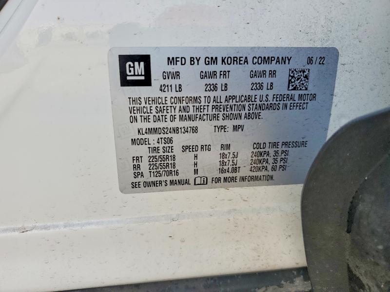 Продаж на аукціоні авто 2022 Buick Encore Gx, vin: KL4MMDS24NB134768, номер лоту: 77497425