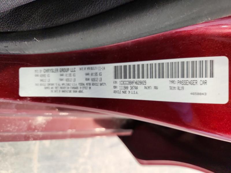 Продажа на аукционе авто 2015 Chrysler 200, vin: 1C3CCCBB0FN628029, номер лота: 77973925