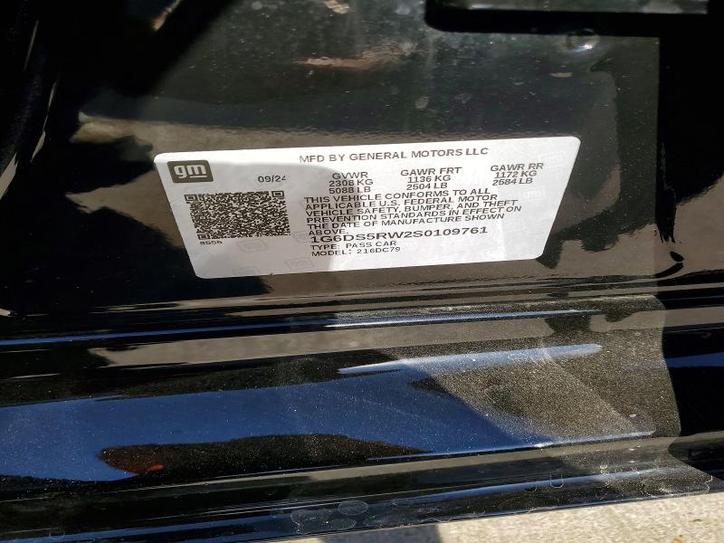 2025 Cadillac Ct5 მანქანა იყიდება აუქციონზე, vin: 1G6DS5RW2S0109761, აუქციონის ნომერი: 79222535