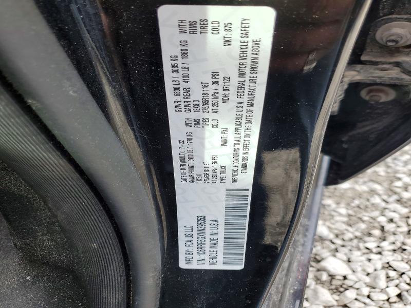 Auction sale of the 2022 Ram 1500, vin: 1C6RRFBGXNN396353, lot number: 77546645