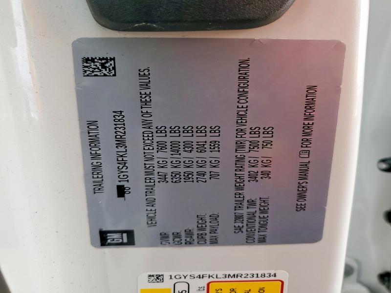 Aukcja sprzedaży 2021 Cadillac Escalade, vin: 1GYS4FKL3MR231834, numer aukcji: 78024945