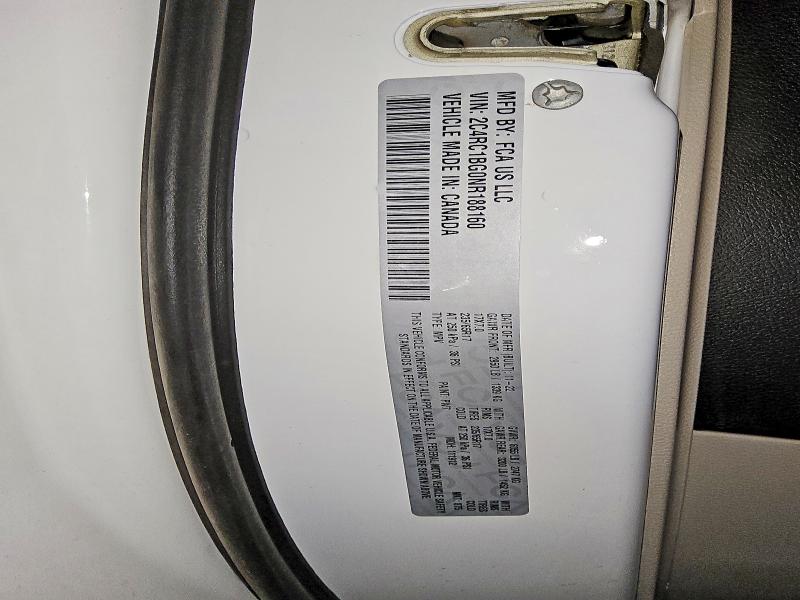 Продаж на аукціоні авто 2022 Chrysler Pacifica, vin: 2C4RC1BG0NR188160, номер лоту: 78720515