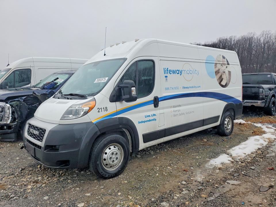 Продаж на аукціоні авто 2021 Ram Promaster 2500, vin: 3C6LRVDGXME555677, номер лоту: 76893575