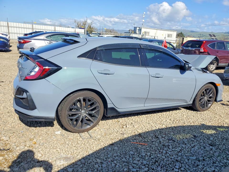 77424315 :رقم المزاد ، SHHFK7H41MU421140 vin ، 2021 Honda Civic مزاد بيع