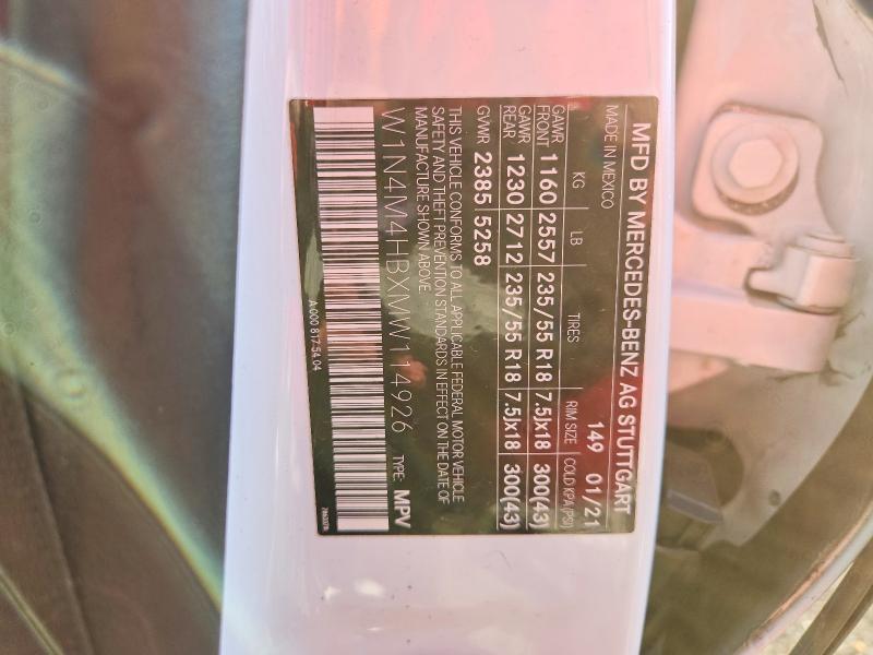 Aukcja sprzedaży 2021 Mercedes-benz Glb, vin: W1N4M4HBXMW114926, numer aukcji: 79161125