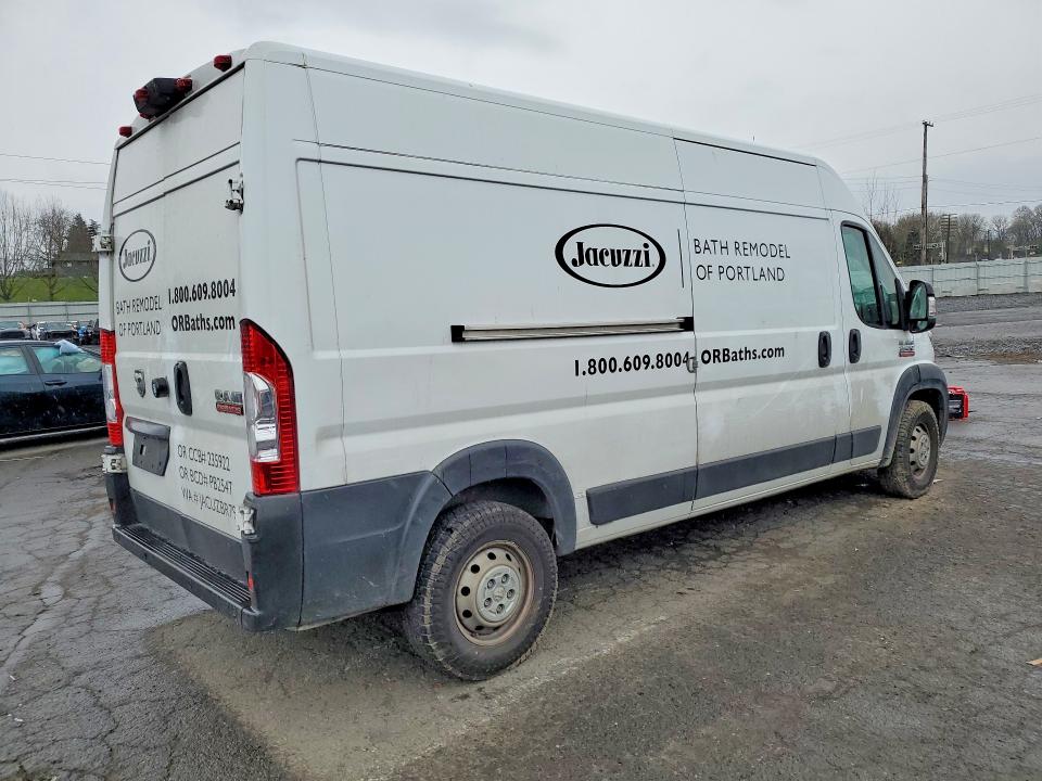 2021 Ram Promaster 2500 მანქანა იყიდება აუქციონზე, vin: 3C6LRVDG7ME583095, აუქციონის ნომერი: 77585155
