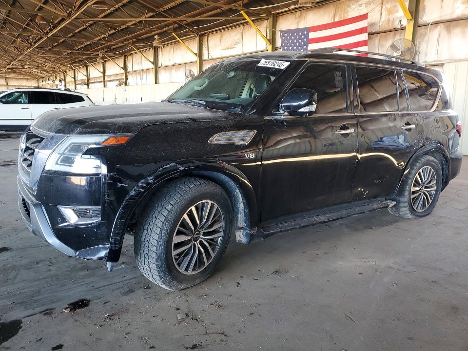 75518245 :رقم المزاد ، JN8AY2BB4M9793378 vin ، 2021 Nissan Armada مزاد بيع