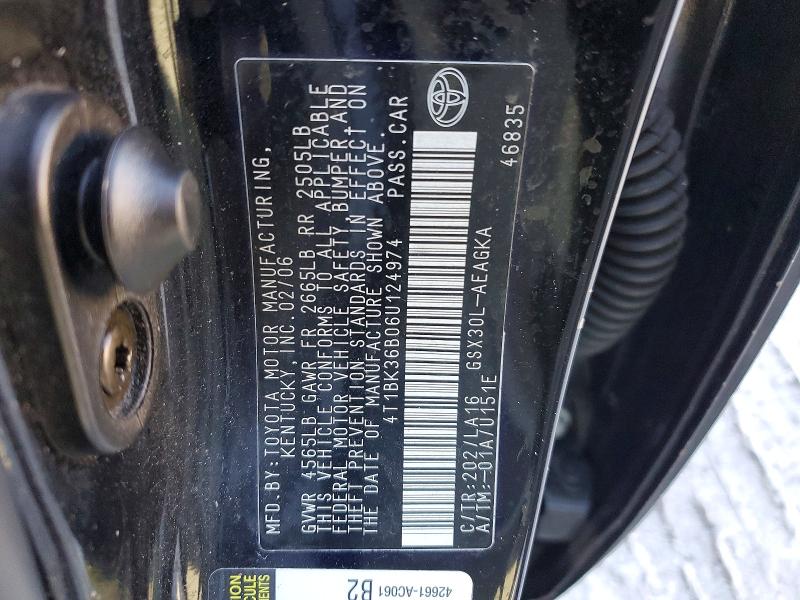 Продаж на аукціоні авто 2006 Toyota Avalon, vin: 4T1BK36B06U124974, номер лоту: 93032775