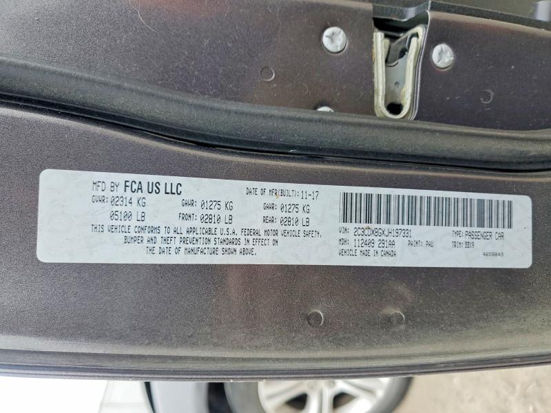2018 Dodge Charger მანქანა იყიდება აუქციონზე, vin: 2C3CDXBGXJH197331, აუქციონის ნომერი: 78145465