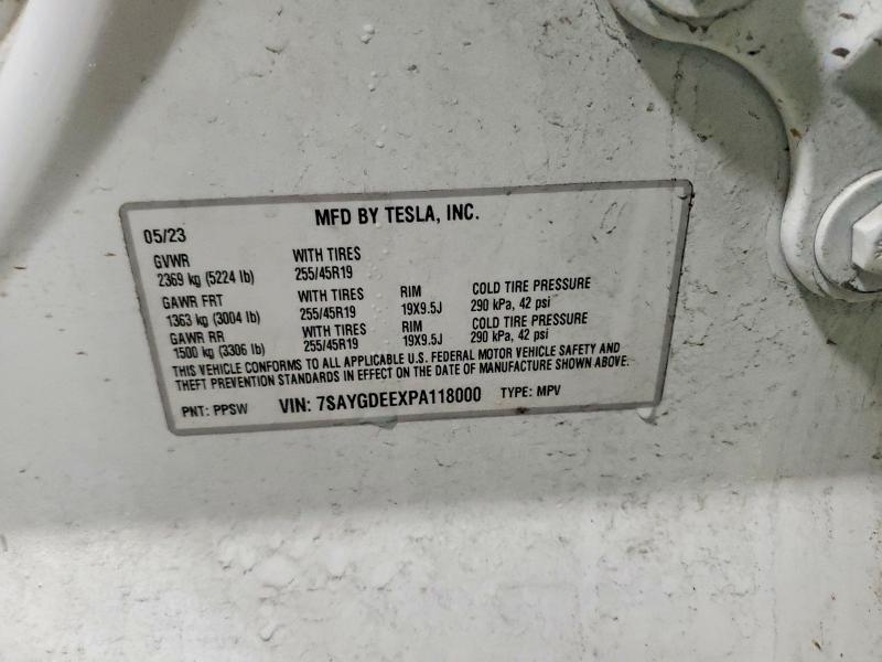 Продажа на аукционе авто 2023 Tesla Model Y, vin: 7SAYGDEEXPA118000, номер лота: 77432845