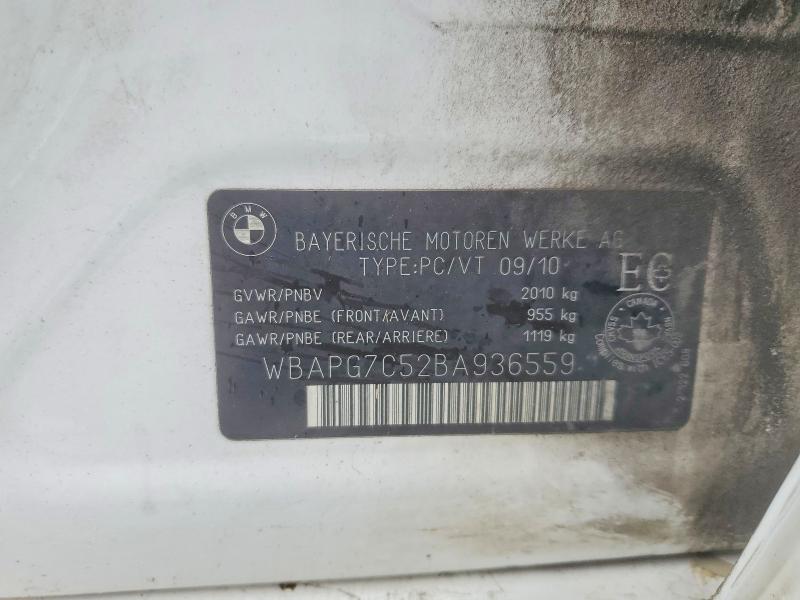 Aukcja sprzedaży 2011 Bmw 323, vin: WBAPG7C52BA936559, numer aukcji: 78046605