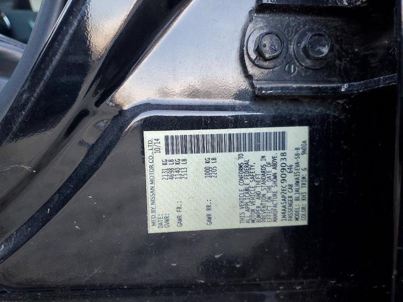 Aukcja sprzedaży 2014 Nissan Maxima, vin: 1N4AA5AP2EC909038, numer aukcji: 72558535