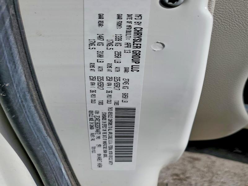 2013 Chrysler Town & Country მანქანა იყიდება აუქციონზე, vin: 2C4RC1BG3DR744072, აუქციონის ნომერი: 79274495